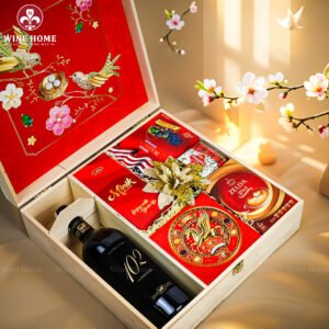 Hộp Quà Tết Xuân Như Ý Hộp Gỗ Đỏ 16