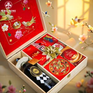 Hộp Quà Tết Xuân Như Ý Hộp Gỗ Đỏ 19