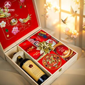 Hộp Quà Tết Xuân Như Ý Hộp Gỗ Đỏ 13