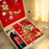 Wine Home Quà Tặng Hộp Quà Tết Xuân Như Ý Hộp Gỗ Đỏ 06