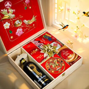 Hộp Quà Tết Xuân Như Ý Hộp Gỗ Đỏ 11