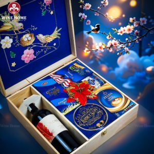 Hộp Quà Tết Xuân Như Ý Hộp Gỗ Xanh 12