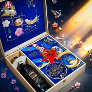 Hộp Quà Tết Xuân Như Ý Hộp Gỗ Xanh 16