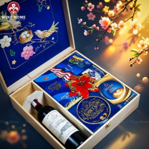 Hộp Quà Tết Xuân Như Ý Hộp Gỗ Xanh 14