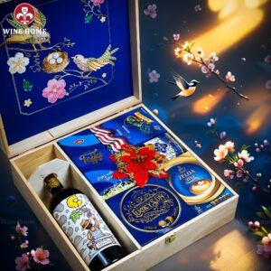 Hộp Quà Tết Xuân Như Ý Hộp Gỗ Xanh 11