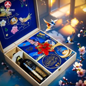 Hộp Quà Tết Xuân Như Ý Hộp Gỗ Xanh 10