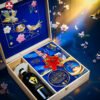 Wine Home Quà Tặng Hộp Quà Tết Xuân Như Ý Hộp Gỗ Xanh 09