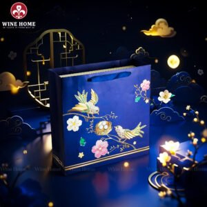 Wine Home Quà Tặng Hộp Quà Tết Xuân Như Ý Hộp Gỗ Xanh